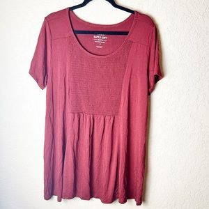Torrid red super soft knit short sleeve top